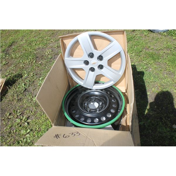 4- GM 5 Bolt Rims and Hubcaps (Selling All Together)