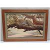 Image 1 : Original Painting on Canvas: Leopard in a Tree, Signed Brian Scott-Dawkins 42"x31"
