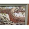 Image 3 : Original Painting on Canvas: Leopard in a Tree, Signed Brian Scott-Dawkins 42"x31"
