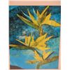 Image 2 : Bird of Paradise Hawaii Artwork, Framed & Matted 19"x23"