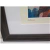 Image 3 : Anthurium Hawaii Artwork w/ Maker's Mark Wood Framed & Matted 23"x19"