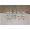 Image 1 : Qty 8 Stemmed Champagne Flutes & 4 Wine Glasses