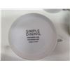 Image 3 : Simple Dining China Set for 12: Plates, Salad Dishes, Mugs & Saucers & Bowls