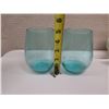 Image 17 : Misc Glassware: Mason Jar Glasses w/ Handles, Ceramic Mugs, Blue Glass Tumblers