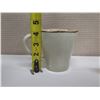 Image 3 : Misc Glassware: Mason Jar Glasses w/ Handles, Ceramic Mugs, Blue Glass Tumblers