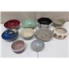 Image 1 : Qty 10 Decorative Bowls: Glazed Ceramic, Some Signed, Misc Sizes