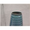 Image 11 : Ceramic Ribbed Vase, Blue Bowl  & Glass Vial in Black Metal Stand