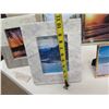 Image 19 : Qty 9 Metal & Marble Photo Frames w/ Hawaii Landscape Artwork, Misc Sizes