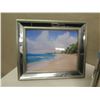 Image 2 : Qty 9 Metal & Marble Photo Frames w/ Hawaii Landscape Artwork, Misc Sizes