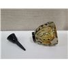 Image 3 : Leopard Motif Glass Perfume Bottle w/ Stopper Signed by Artist Correia 38491