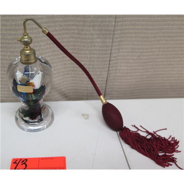 Bleikristall Handgeschl Perfume Atomizer w/ Tassel