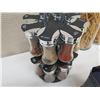 Image 14 : Misc Kitchen Storage: Airtight Pasta Jars, Spice Rack, etc & Multiple Bath Salt Bottles