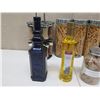 Image 2 : Misc Kitchen Storage: Airtight Pasta Jars, Spice Rack, etc & Multiple Bath Salt Bottles
