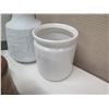 Image 5 : Qty 8 Vases & Decorative Containers Misc Sizes & Designs w/ Woven Tray