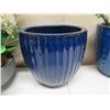 Image 8 : Qty 2 Potted Artificial Flower Arrangements: Orchids, Leaves, etc & Empty Pot