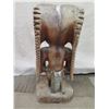 Image 8 : Large Carved Wooden Tiki 16"W x 40"H