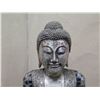 Image 2 : Carved Metal Buddha Statue w/ Colored Accents 55"H (missing mosaic tiles on back)