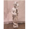 Image 2 : Woman Statue w/ Instrument 39"H (visible cracks on guitar neck and back of woman's neck)