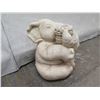 Image 3 : Carved Elephant Holding Flower Planter 17"H