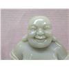 Image 2 : Jade Smiling Buddha Figure on Base, Signed by Artist 15"H