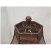 Image 2 : Table Lamp w/ Hula Dancer in Grass Skirt Base & Woven Shade