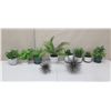 Image 1 : Qty 10 Misc Potted Artificial Plants, Ferns, etc