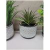 Image 8 : Qty 10 Misc Potted Artificial Plants, Ferns, etc