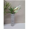Image 17 : Qty 4 Potted Artificial Flower Plants: Orchids, Anthurium, Ferns, etc