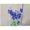 Image 3 : Qty 4 Potted Artificial Flower Plants: Orchids, African Violets, Ferns, etc