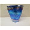 Image 8 : Qty 2 Glass Starfish Décor, 2 Blown Glass Vessels & Crystal Ice Bucket w/ Tongs