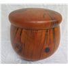 Image 1 : Wooden Bowl 'Umeke Con Mariposa' w/ Cover, by Artist Clemente 10" Dia, 10"H