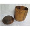 Image 2 : Wooden Bowl by Artist Doug Bowers, Kou? (Label Says Koa) 7" Dia, 9.5"H