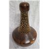 Image 1 : Kou Wood Poi Pounder Vase by Artist Robert Butts 7" Diameter x 12"H