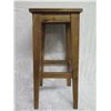 Image 2 : Square Wooden Stool w/ Foot Rests QC:YN 1218,  12.5"x12.5"x30"H
