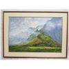 Image 1 : Original Painting Koolau-Kahaluu Signed by Artist Hiroshi Tagami, Framed & Matted 43"x31"