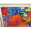 Image 3 : Colorful Hibiscus Artwork Signed by Artist 85/350 Framed 36"x42"