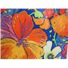 Image 8 : Colorful Hibiscus Artwork Signed by Artist 85/350 Framed 36"x42"
