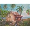 Image 2 : Original Painting, Ocean Home, Signed by Artist Bloedon, Framed & Matted 27"x24"