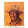 Image 1 : Sally Evans, "A Tribute to the Duke " Vintage Limited Edition Lithograph, Numbered and Hand Signed w