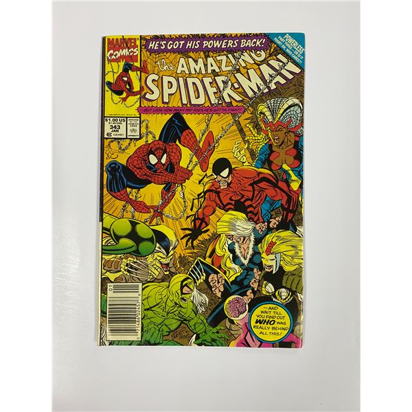 Spiderman #343 Vintage Marvel Comic