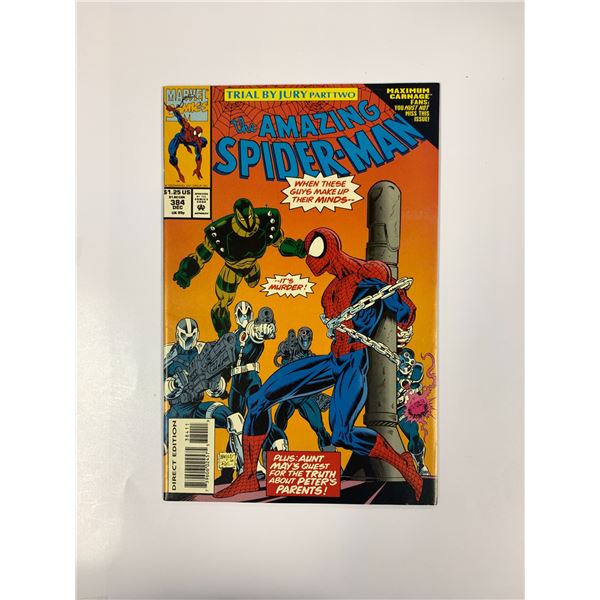 Spiderman #384 Vintage Marvel Comic