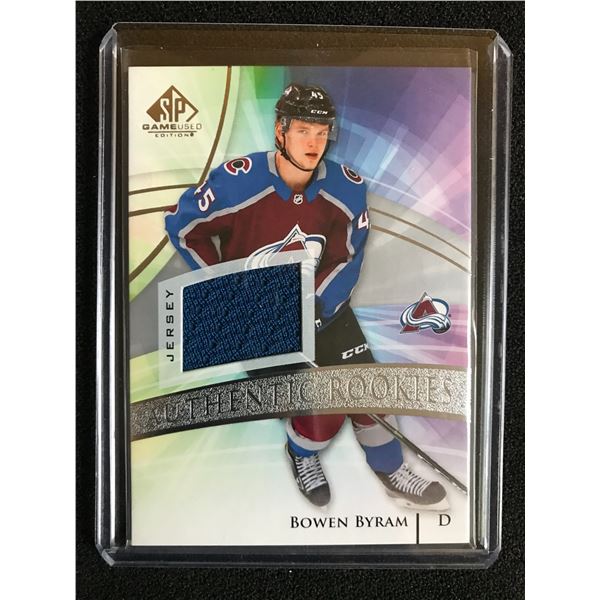 2020-21 UD SP GAME USED BOWEN BYRAM AUTHENTIC ROOKIES