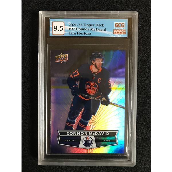 2021-22 UPPER DECK NO.SS-1 CONNOR MCDAVID SUPERSTAR SHOWCASE (GCG 9.5)