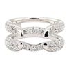 Image 2 : 0.70 ctw Diamond Ring Guard - 14KT White Gold