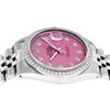 Image 9 : Rolex Mens Stainless Steel Pink Diamond 36MM Datejust Wristwatch