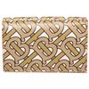 Image 1 : Burberry Beige Leather TB Double Flap Wallet
