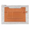 Image 1 : Hermes Gold Epsom Leather Wool TooDoo 37cm Clutch PHW