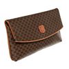 Image 2 : Cï¿½line Vintage Brown Monogram Canvas Leather Macadam Clutch