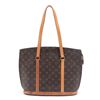 Image 1 : Louis Vuitton Brown Monogram Canvas Leather Babylone Tote Bag