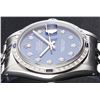 Image 6 : Rolex Mens Stainless Steel Blue Diamond & Sapphire Datejust Wristwatch